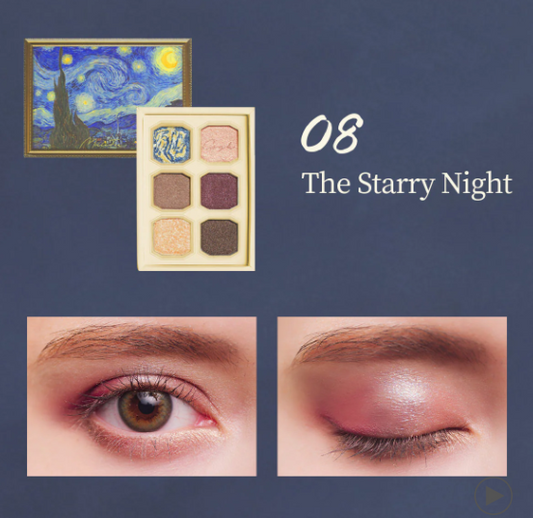 MilleFee Van Gogh's Painting Eyeshadow Palette 08 The Starry Night 6g